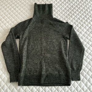 Loft, grey/black turtleneck sweater. Size XXS.